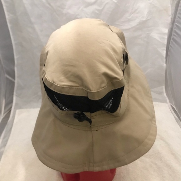 Calamus Fitted M/L Tan Mesh Sun Blocker Safari Sport Hat - Picture 8 of 12